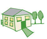 house 1 trees home