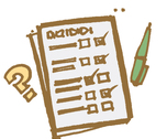 survey pen questionnaire tick boxes