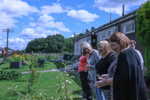 GoWell Panel members in a community garden 